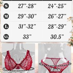 Lingerie for Women Lace V Neck Push Up Lingerie Sets