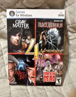 Sealed PC CD-ROM Computer Game 4 Adventure Pack 