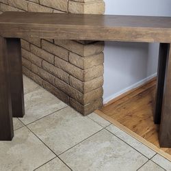 Walnut Wood Narrow Console Table for entyway