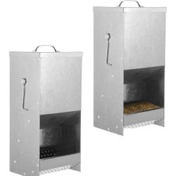 2 PCS Metal Cage Rabbit Feeders, 5 lbs