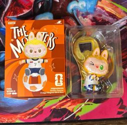 Pop Mart Labubu The Monsters X FIFA Series Bottle Opener Fridge Magnet Secret