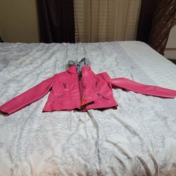 Pink Leather Jacket