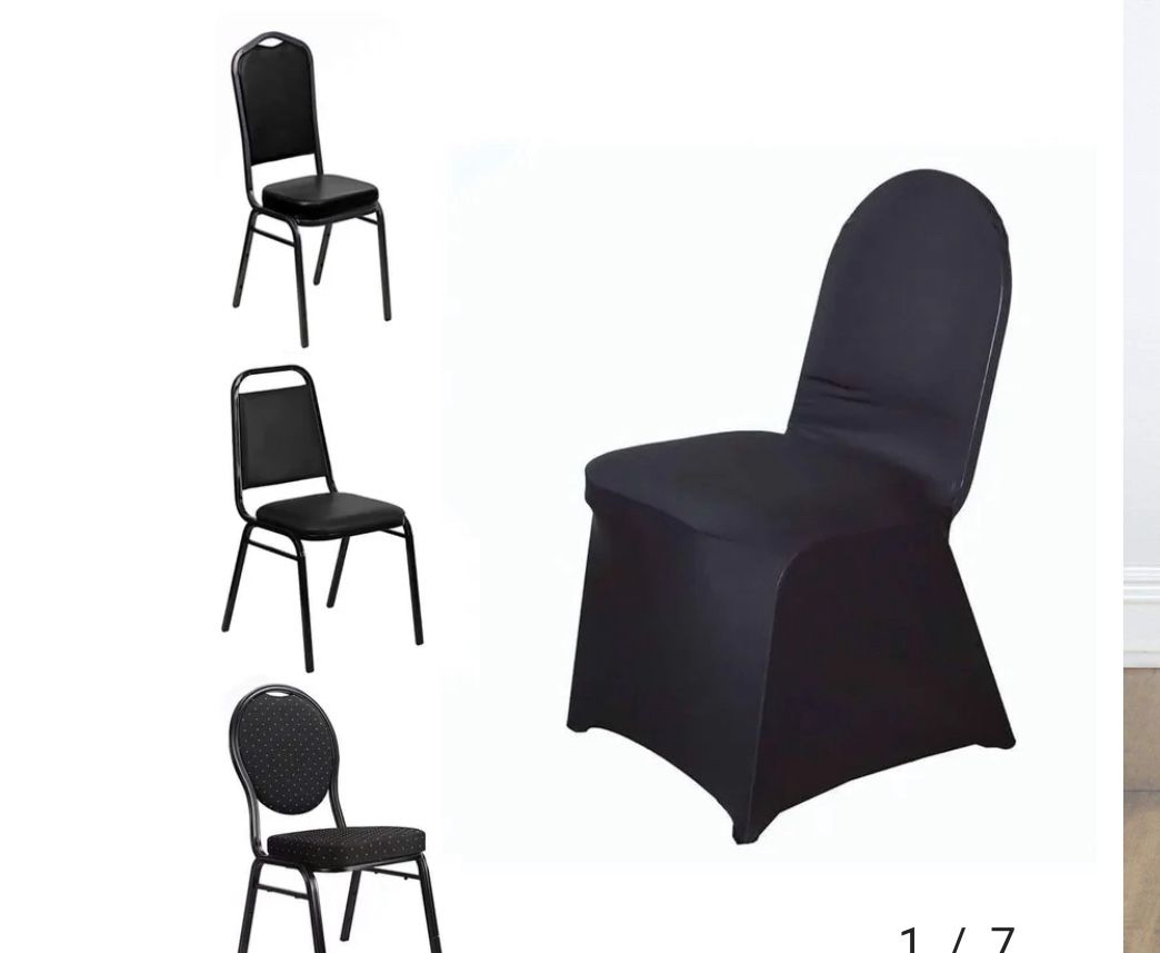 Chair Covers Spandex Black Party Events Wedding