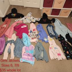 Girls Jackets Size 6, 7/8