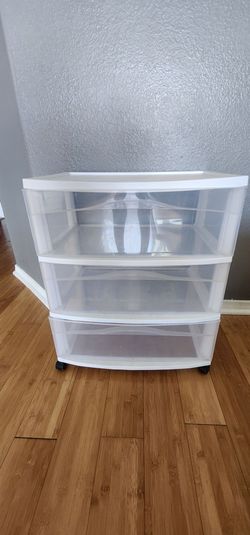 Sterilite 3-Drawer Plastic Rolling Storage Cart