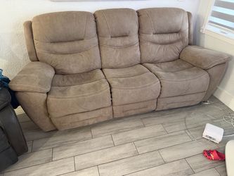 Recliner with charging ports