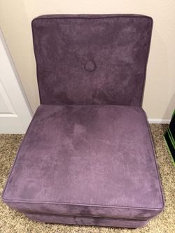 Two lavender slipper chairs