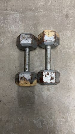 Hex Dumbbell Pair Cast Iron 20 lbs
