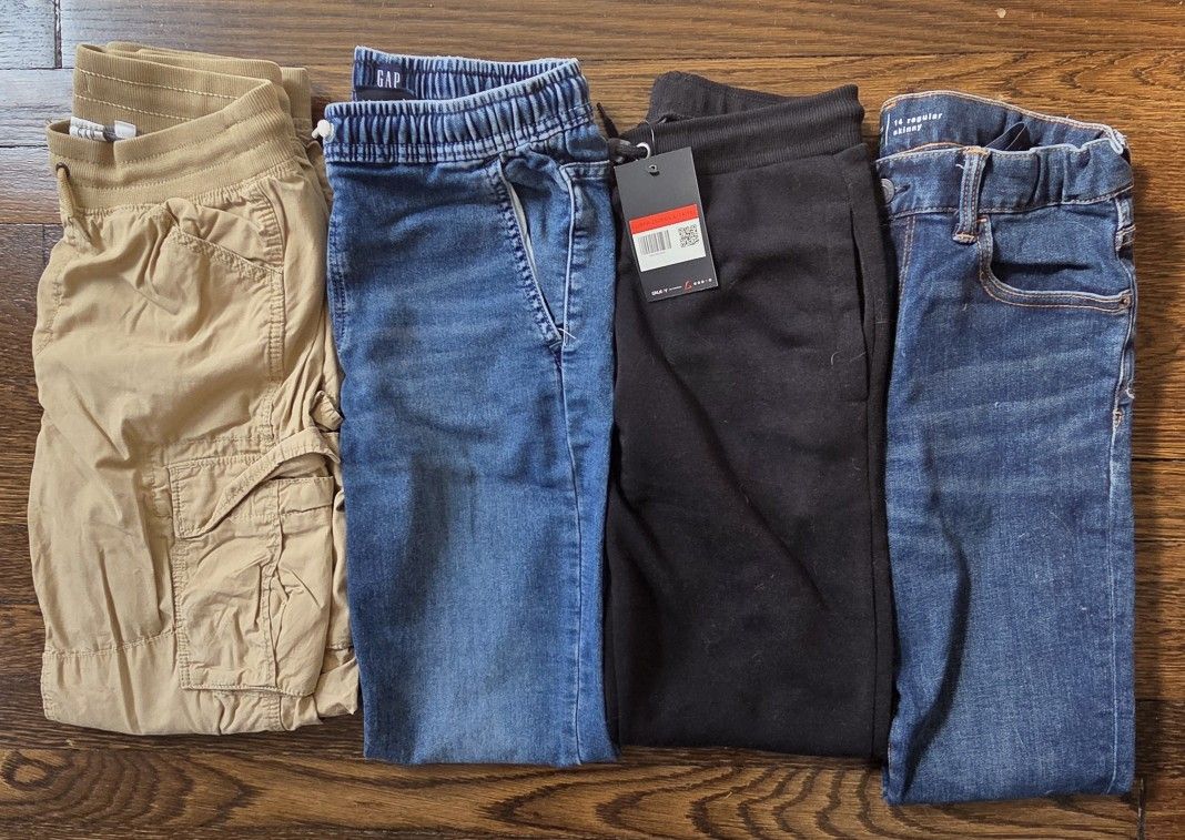 (4) Boys Size 14-16 GAP Kids Pants/Jeans Lot