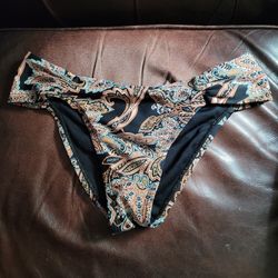 Time and Tru Low Rise Cheeky Swim Bottom Women’s Size S  (4 - 6) Multi NWOT Retails $ 18.98 
