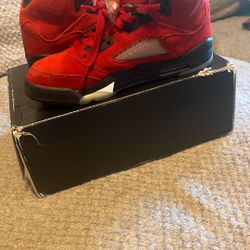 Red And Black Jordan 5’s