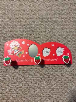 Strawberry Shortcake Wall Rack with Mirror and Photo Holders