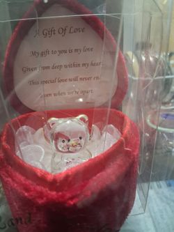 22K gold glass teddy bear