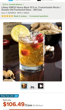 Libbey Double Rocks Glasses