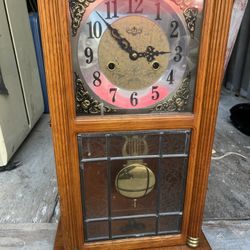 Vintage D&A Mechanical Wall Clock – With Key & Pendulum – Working