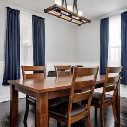 Solid Wood Kitchen Table And Chairs 