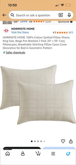 New in box Pillow Shams