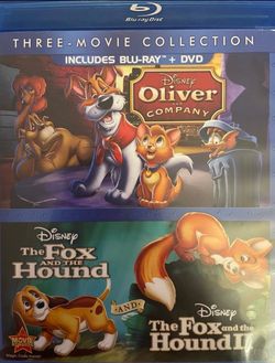 Disney’s OLIVER & COMPANY/The FOX and The HOUND I & II (Blu-Ray + DVD-2014)