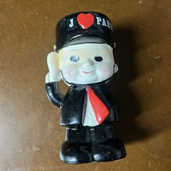 Rune Naito Ceramic Piggy Bank Police I Love Paris