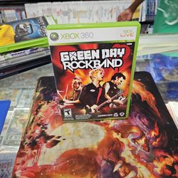 Green Day Rock Band Xbox 360 CIB Disc And Manual In Excellent Condition