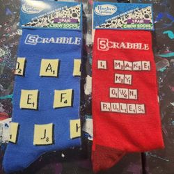 $5 Each Adult  Scrabble Socks