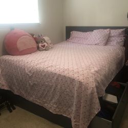 Queen Bed With Drawers On Both Sides 