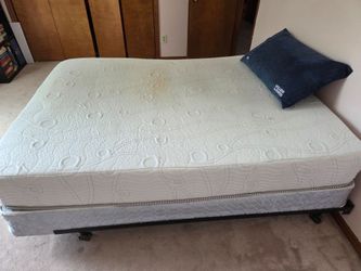 FREE Queen Mattress, boxspring,  and frame