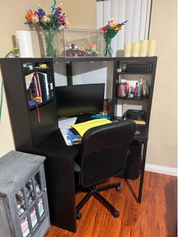 IKEA black computer desk