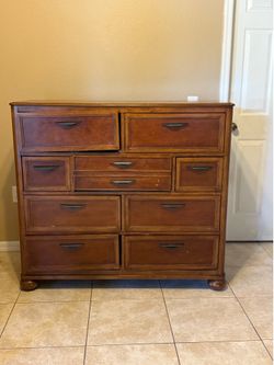 Cherry Wood Real Wood Dresser – $50