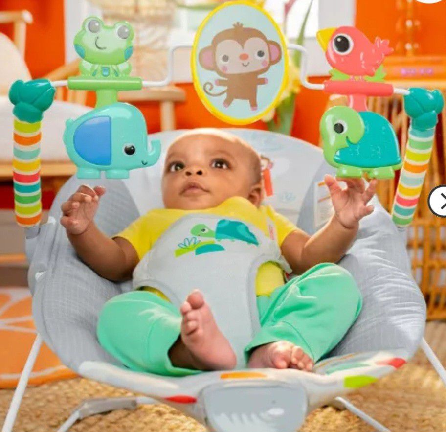 Vibrating Baby Bouncer with Toys