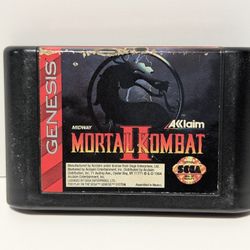 1994 Sega Genesis Mortal Kombat II Game Cartridge by Acclaim Midway Tested Vintage