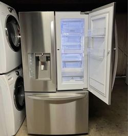 Fridge Stainless Steel LG Extra Door Everything Works We Deliver 
