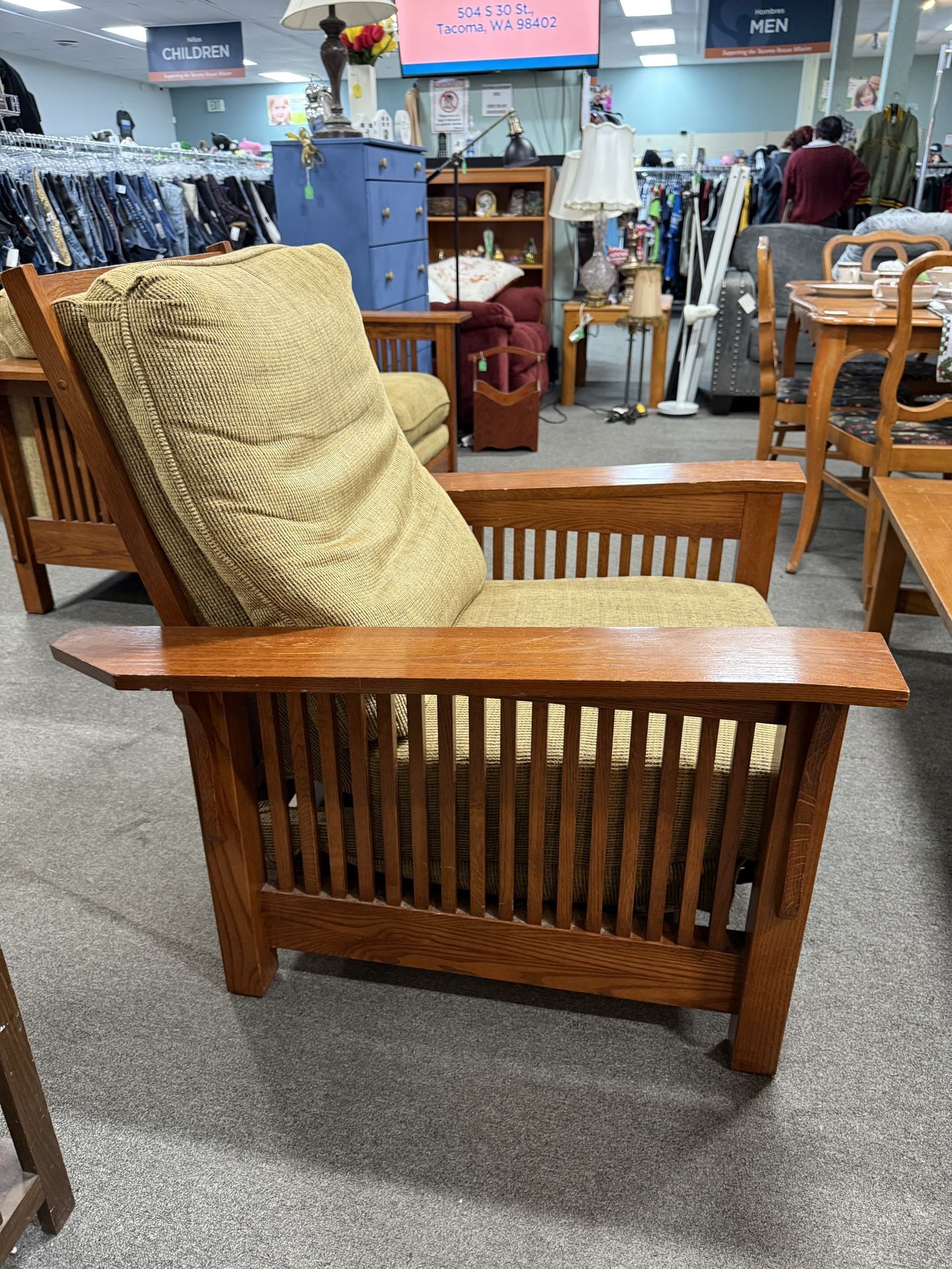 Basset Mission Style Recliner