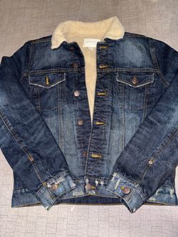 Aeropostale Sherpa-Lined Denim Jacket