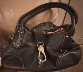 Black Dooney & Bourke Belvedere Logo Lock Satchel