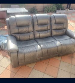 Double Electric Recliner Couch