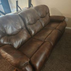 Lay Z Boy Leather  Recliner Sofas 
