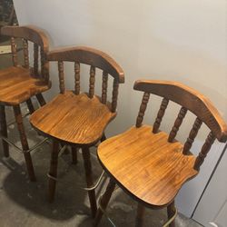 Wooden Bar Stools 