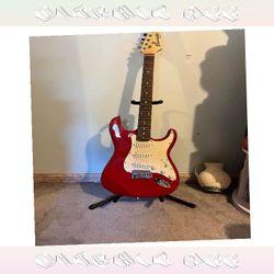 Electric Guitar Rock Hard with Superior Sound Technology physical step