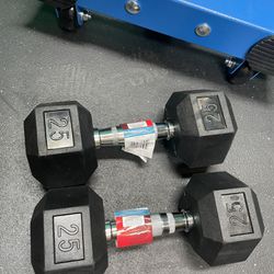 2x25 Dumbbells New In Box, Shipping Same Day