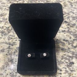 Moissanite Earrings 925 silv 0.5ct