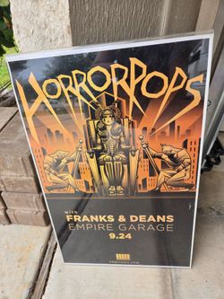 Vintage HorrorPops Empire Garage Poster