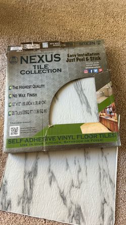 Vinyl Floor Tiles 12"× 12" 20 Tiles