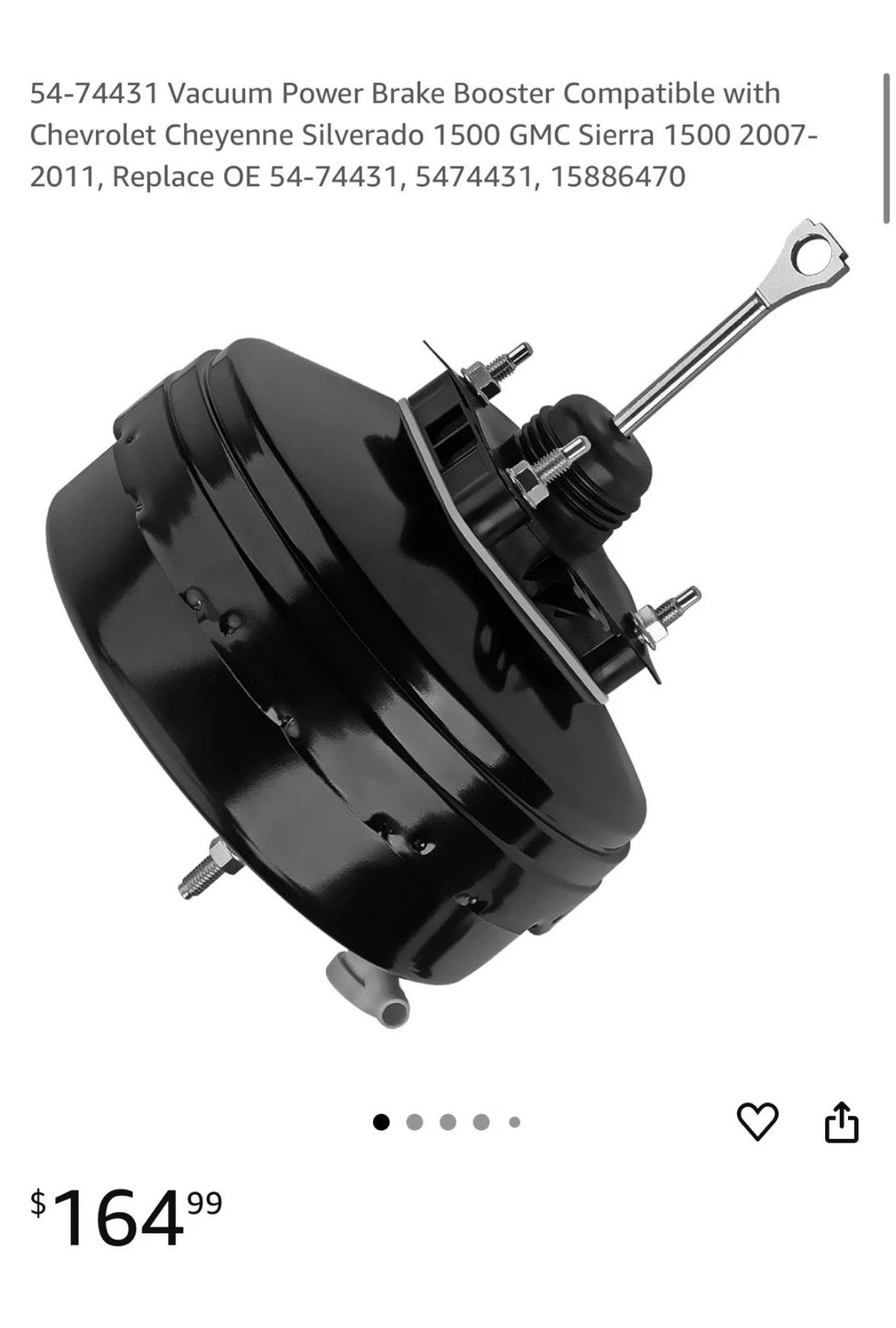 For Chevy Silverado 1500 GMC Sierra 1(contact info removed)-2011 Vacuum Power Brake Booster