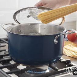 Olla De 6-qt De Acero Inoxidable De Princess House Color Azul 