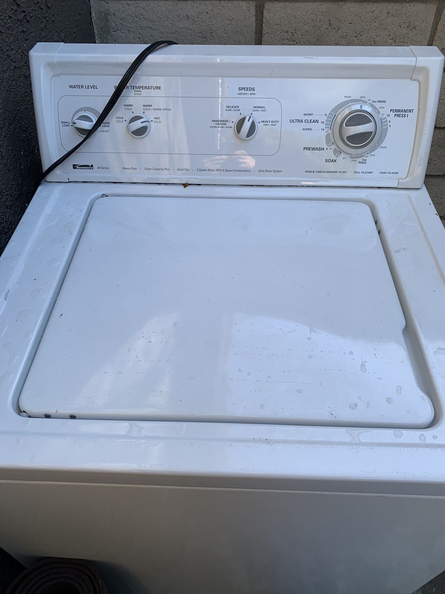 Kenmore 80s Series Washer/ Not Tested
