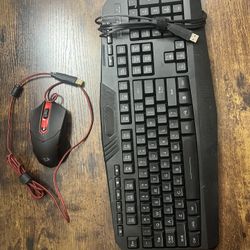 Red Dragon Mouse and Keyboard set