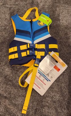 Body Glove Child Life Jacket Blue Yellow Model Child  33-55lbs Safety Vest