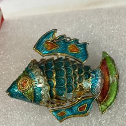 ADORNO Dije Pez Stainlend MUY ANTIGUO 