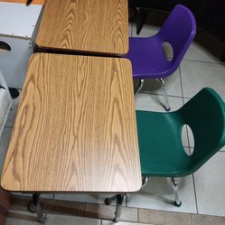 Grade School Desks with Chairs